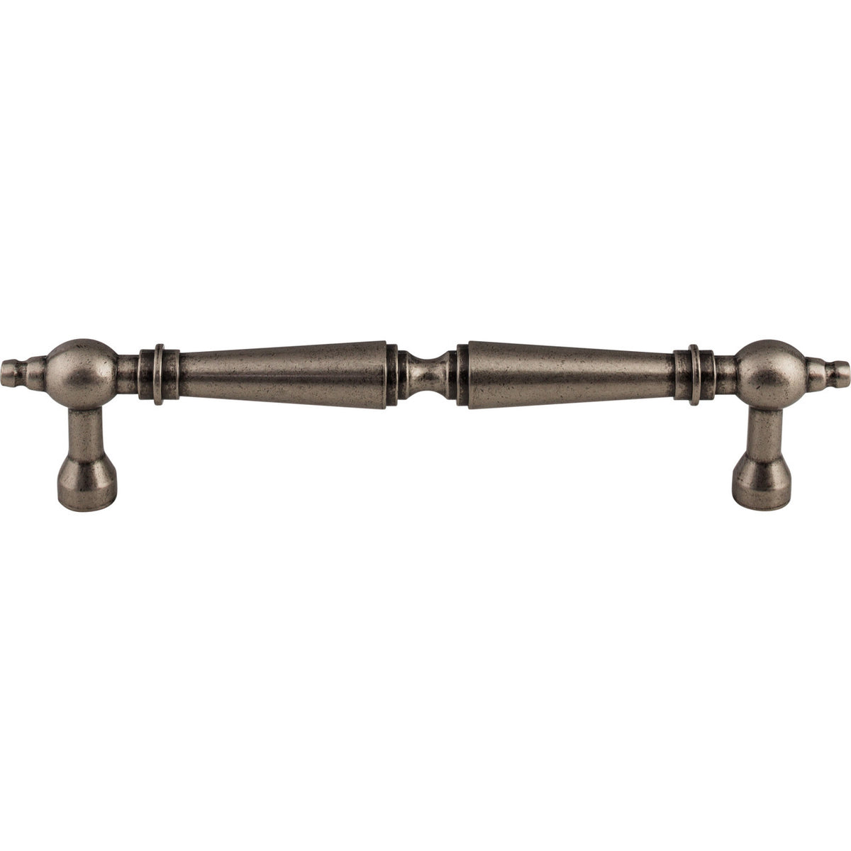 Top Knobs M734-7: 7" cc Asbury D-Handle Cabinet Pull - Pewter Antique
