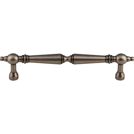Top Knobs M734-7: 7" cc Asbury D-Handle Cabinet Pull - Pewter Antique