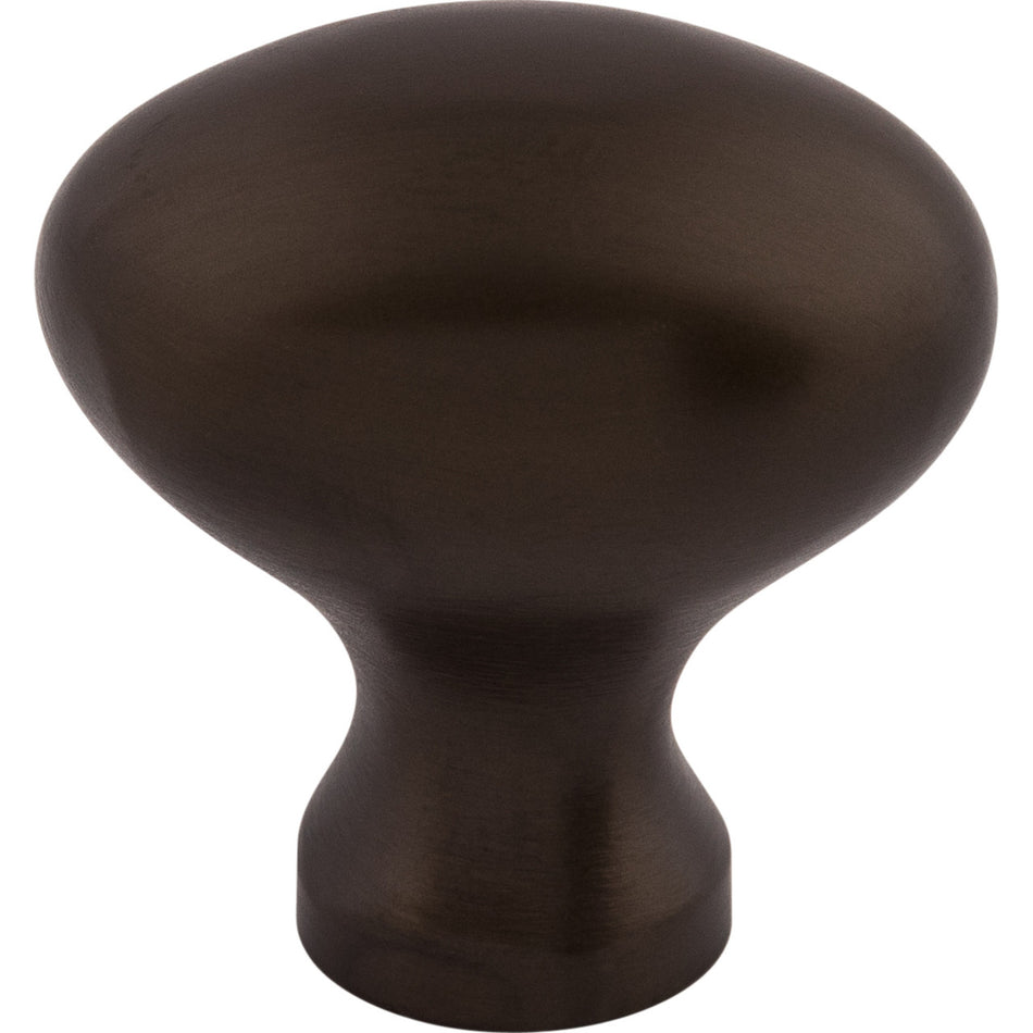 Top Knobs M750: 1-1/4" Egg Cabinet Knob - Oil Rubbed Bronze