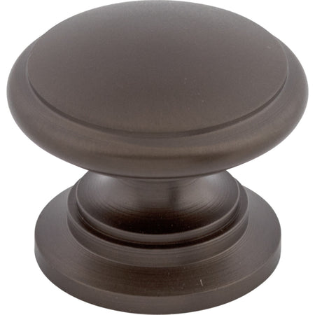 Top Knobs M752: 1-1/4" Ray Round Cabinet Knob - Oil Rubbed Bronze