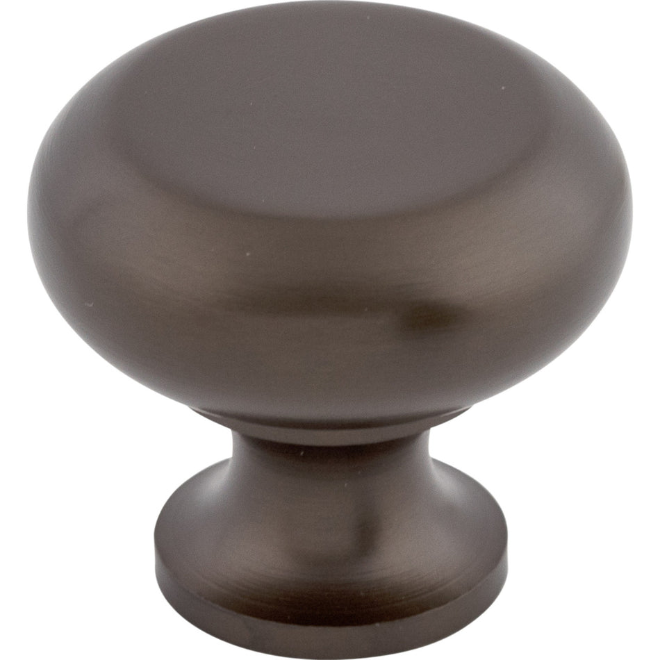 Top Knobs M754: 1-1/4" Somerset II Flat Faced Round Cabinet Knob - Oil Rubbed Bronze