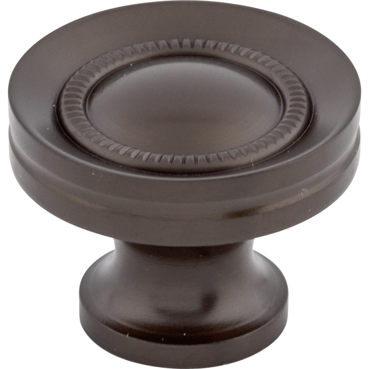 Top Knobs M755: 1-1/4" Round Button Faced Cabinet Knob - Oil Rubbed Bronze