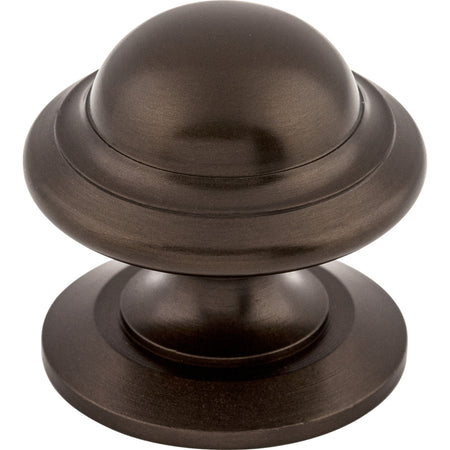 Top Knobs M768: 1-3/8" Empress Round Cabinet Knob - Oil Rubbed Bronze