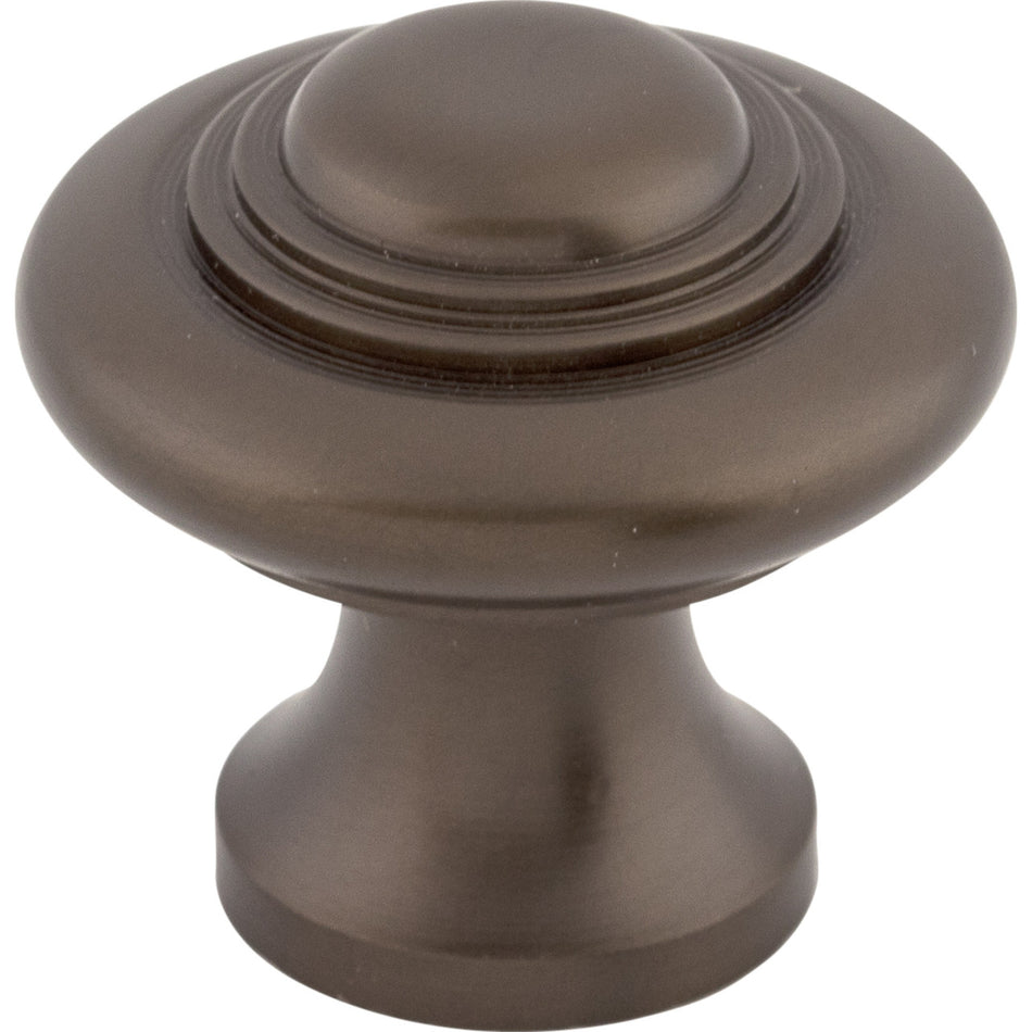 Top Knobs M771: 1-1/4" Ascot Round Cabinet Knob - Oil Rubbed Bronze