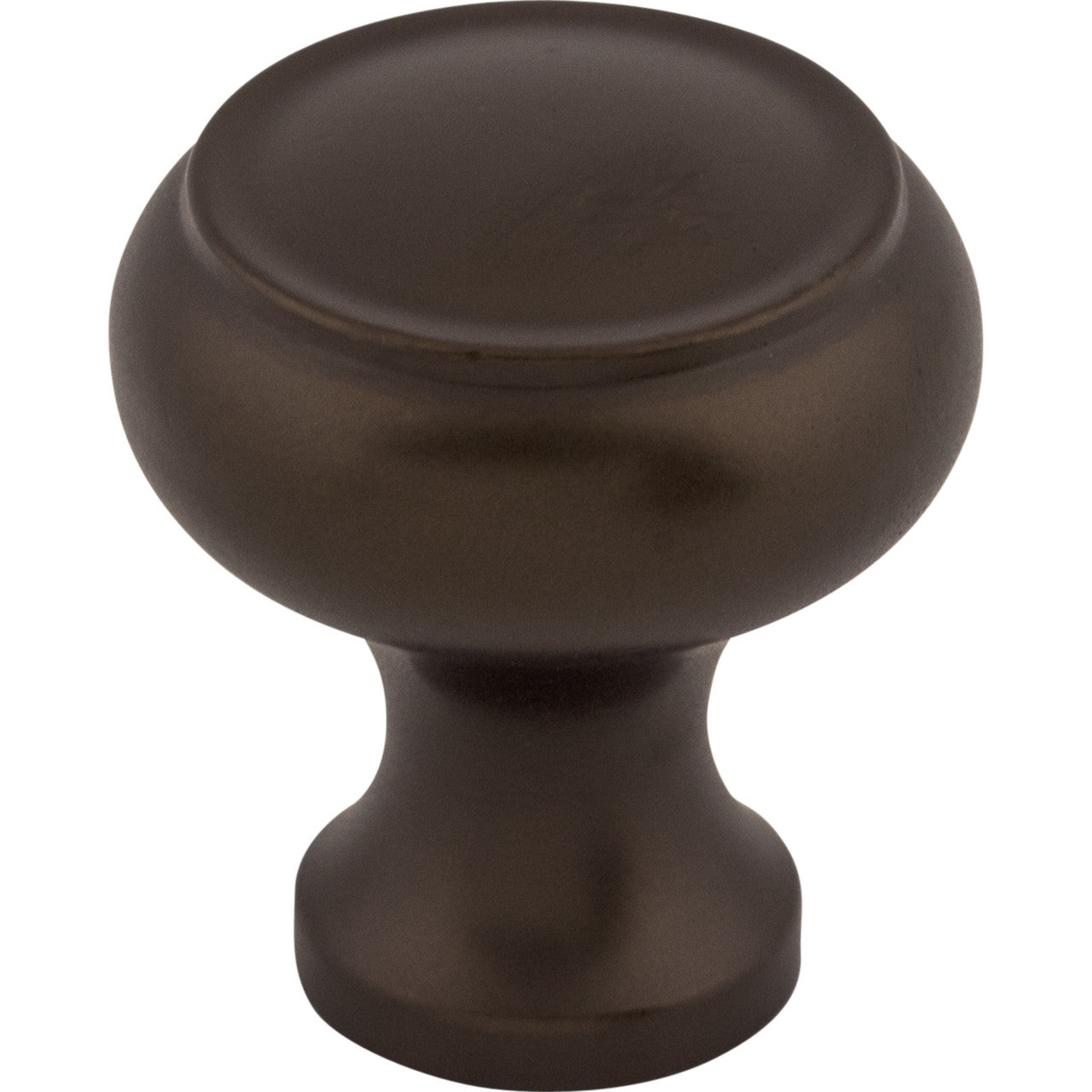 Top Knobs M773: 1-1/8" Normandy Round Cabinet Knob - Oil Rubbed Bronze