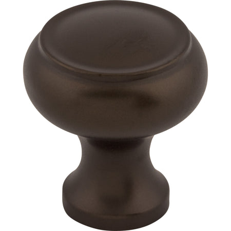 Top Knobs M773: 1-1/8" Normandy Round Cabinet Knob - Oil Rubbed Bronze