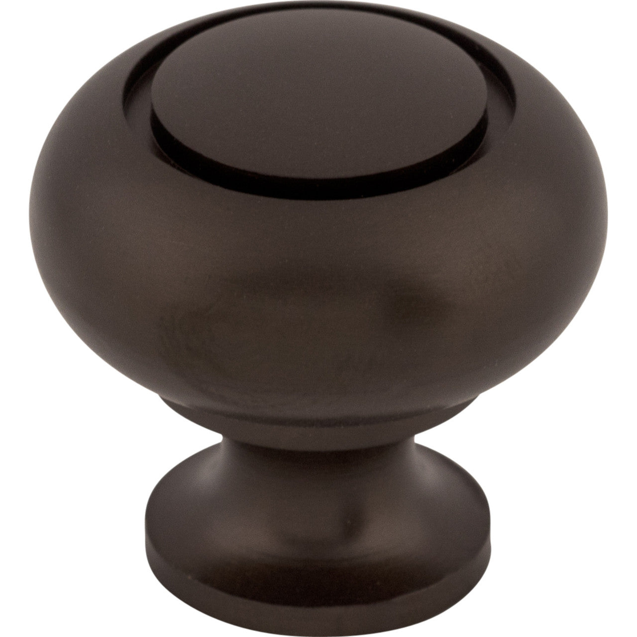 Top Knobs M774: 1-1/4" Normandy Round Cabinet Knob - Oil Rubbed Bronze