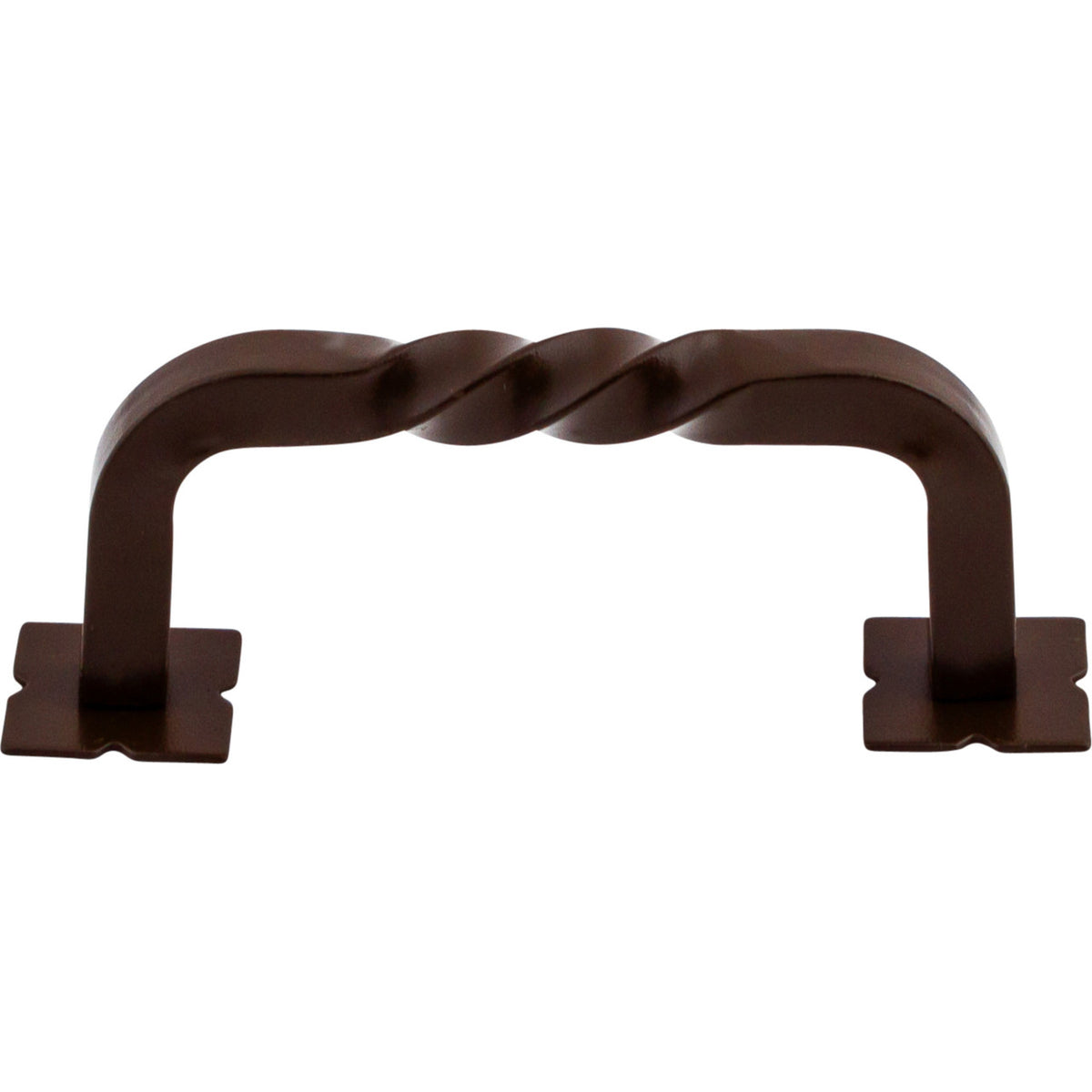 Top Knobs M783: 3" cc Twisted D-Handle Cabinet Pull - Oil Rubbed Bronze