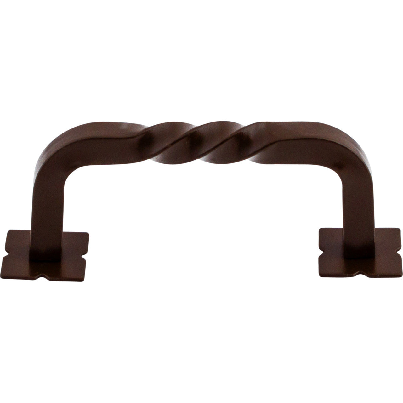 Top Knobs M783: 3" cc Twisted D-Handle Cabinet Pull - Oil Rubbed Bronze