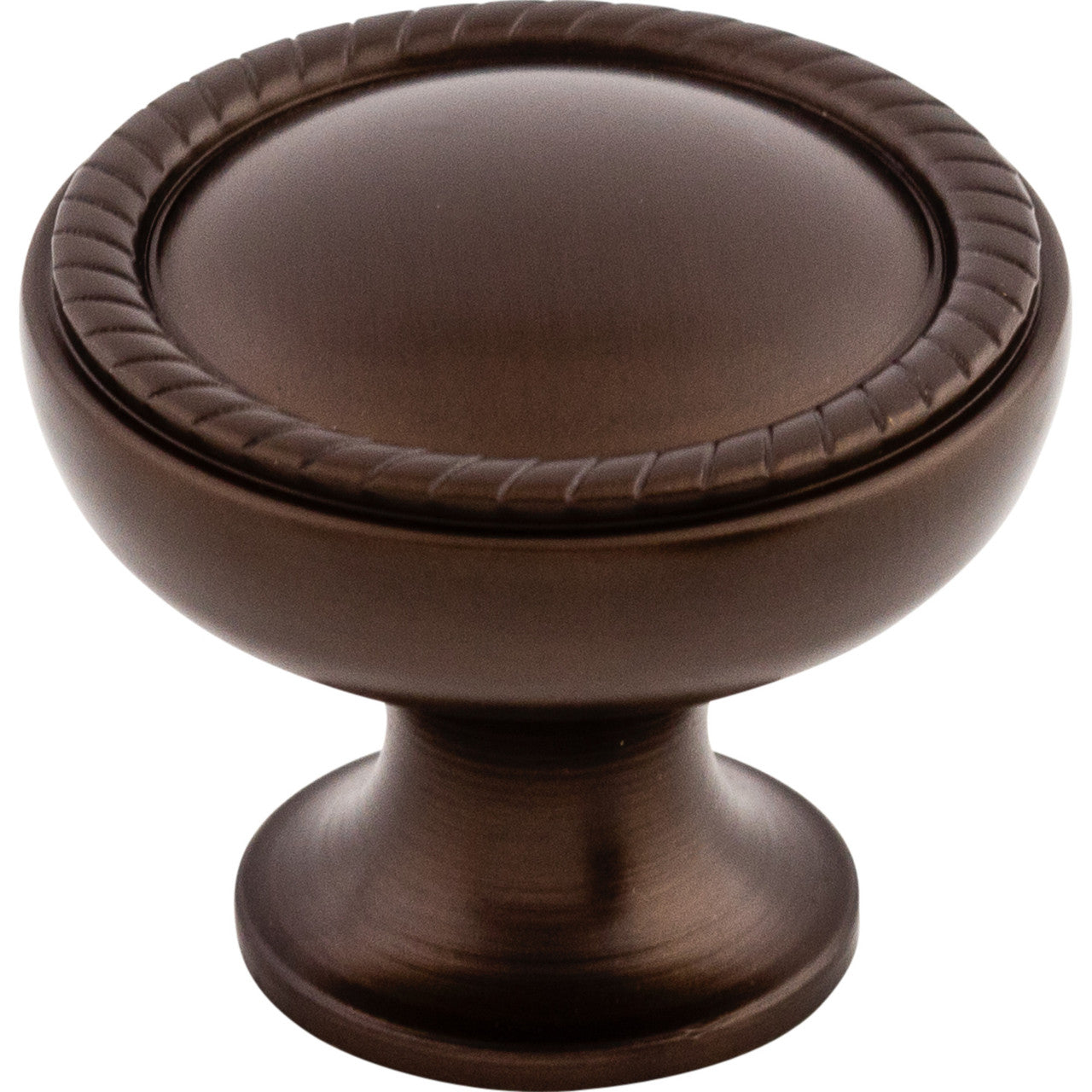 Top Knobs M793: 1-1/4" Embossed Round Cabinet Knob - Oil Rubbed Bronze