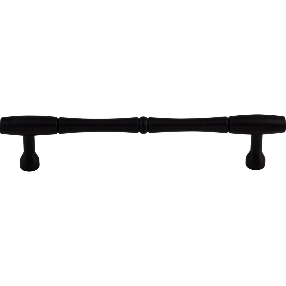 Top Knobs M795-7: 7" cc Nouveau Bamboo Round Bar Cabinet Pull - Patina Black