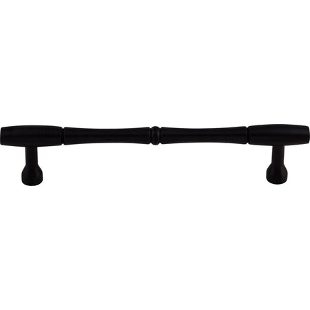 Top Knobs M795-7: 7" cc Nouveau Bamboo Round Bar Cabinet Pull - Patina Black
