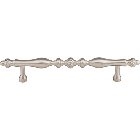 Top Knobs M808-7: 7" cc Somerset Melon Round Bar Cabinet Pull - Brushed Satin Nickel
