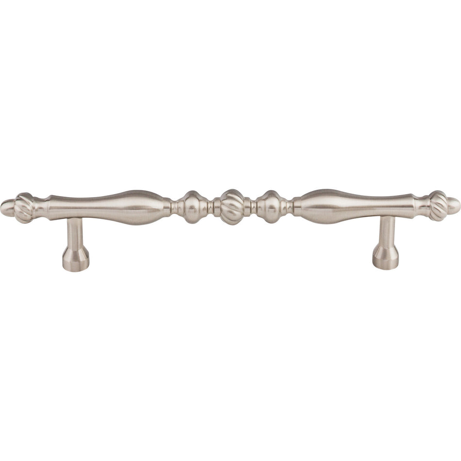 Top Knobs M808-7: 7" cc Somerset Melon Round Bar Cabinet Pull - Brushed Satin Nickel