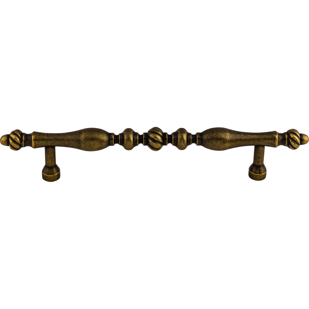 Top Knobs M811-7: 7" cc Somerset Melon Round Bar Cabinet Pull - German Bronze