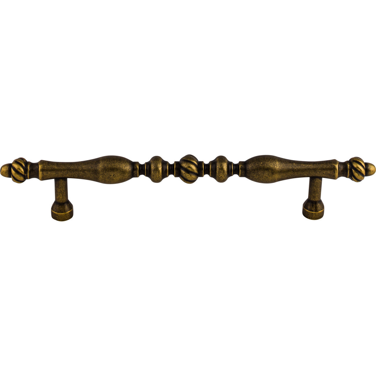 Top Knobs M811-7: 7" cc Somerset Melon Round Bar Cabinet Pull - German Bronze
