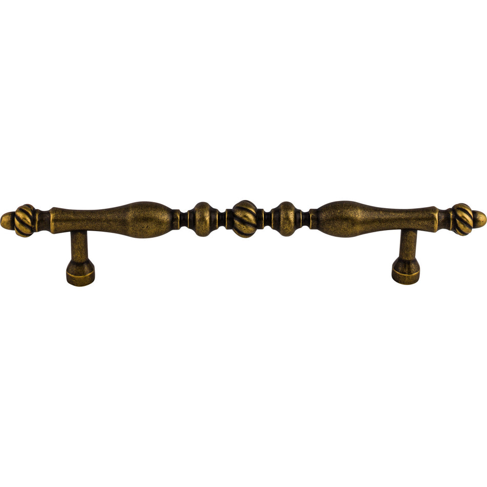 Top Knobs M811-7: 7" cc Somerset Melon Round Bar Cabinet Pull - German Bronze