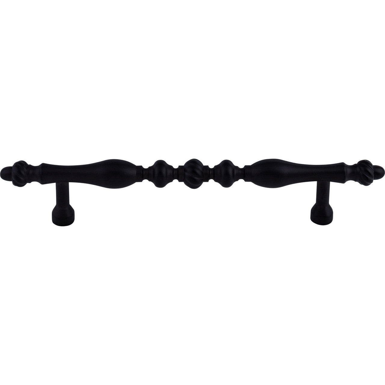 Top Knobs M814-7: 7" cc Somerset Melon Round Bar Cabinet Pull - Patina Black