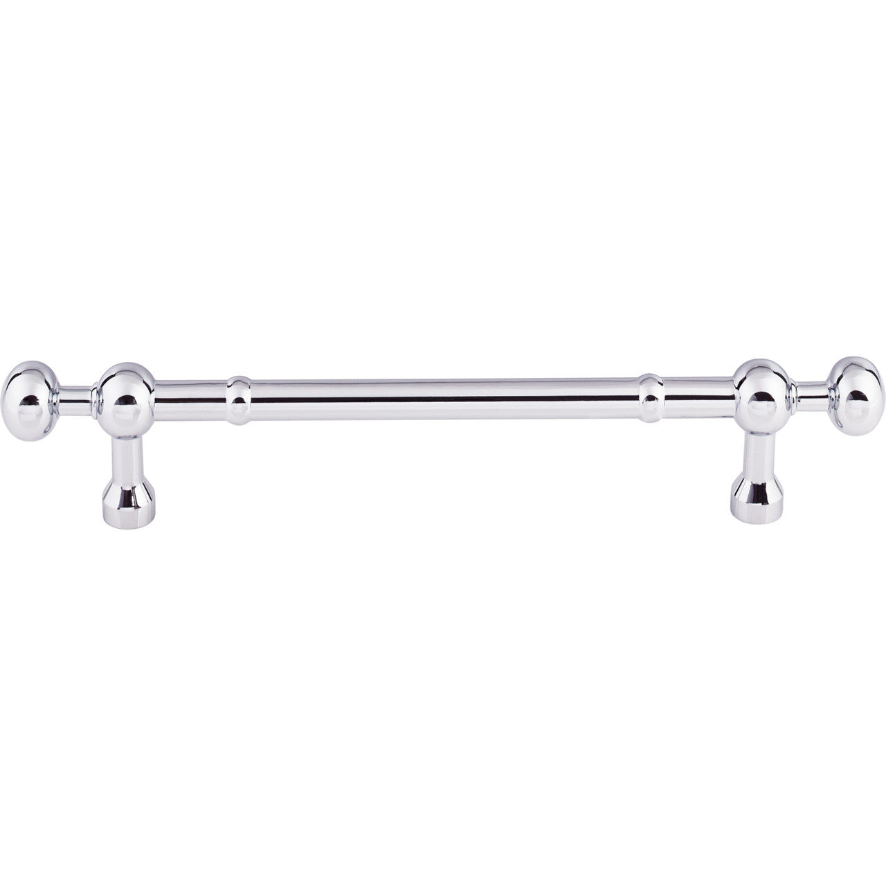 Top Knobs M829-7: 7" cc Somerset Round Bar Cabinet Pull - Polished Chrome