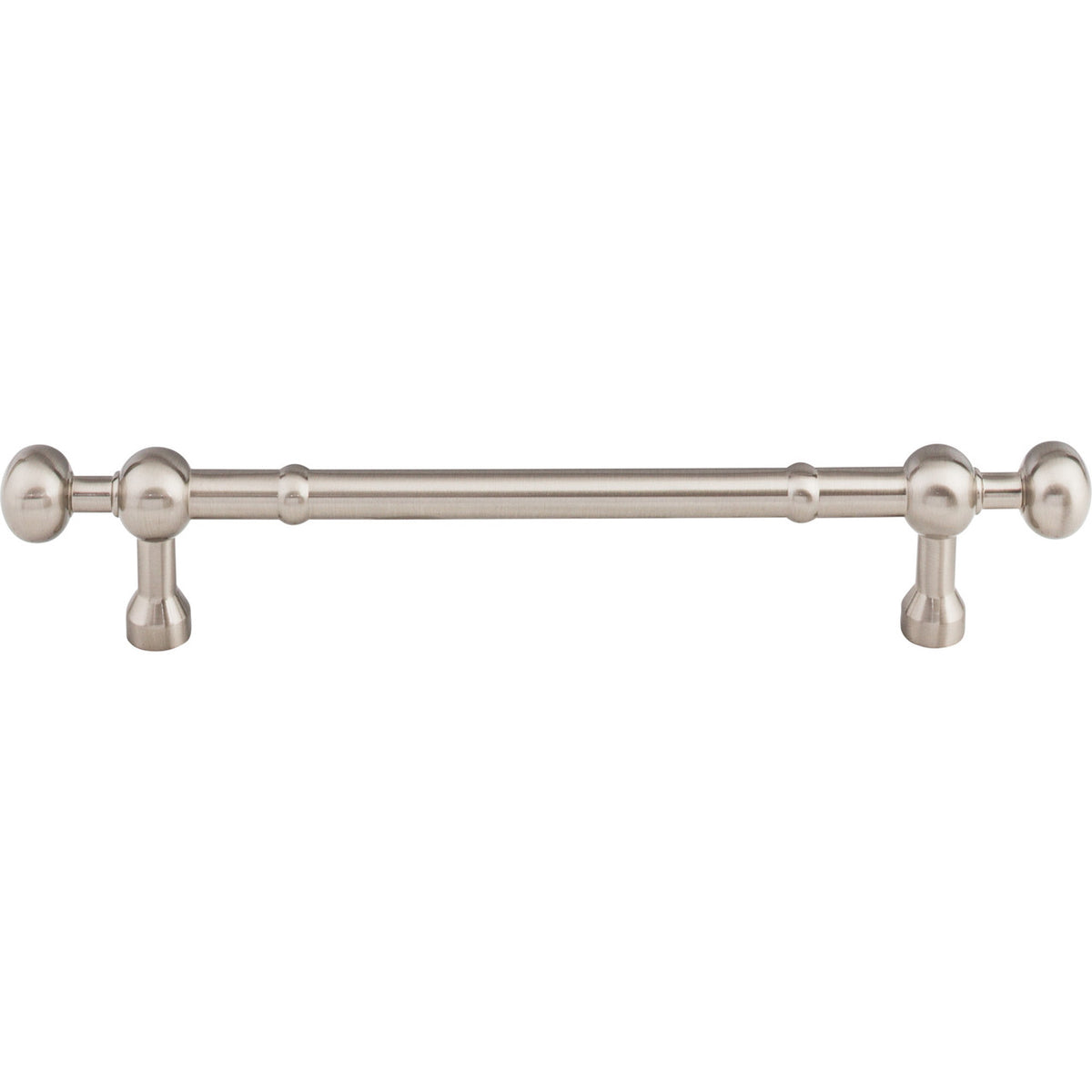 Top Knobs M830-7: 7" cc Somerset Round Bar Cabinet Pull - Brushed Satin Nickel
