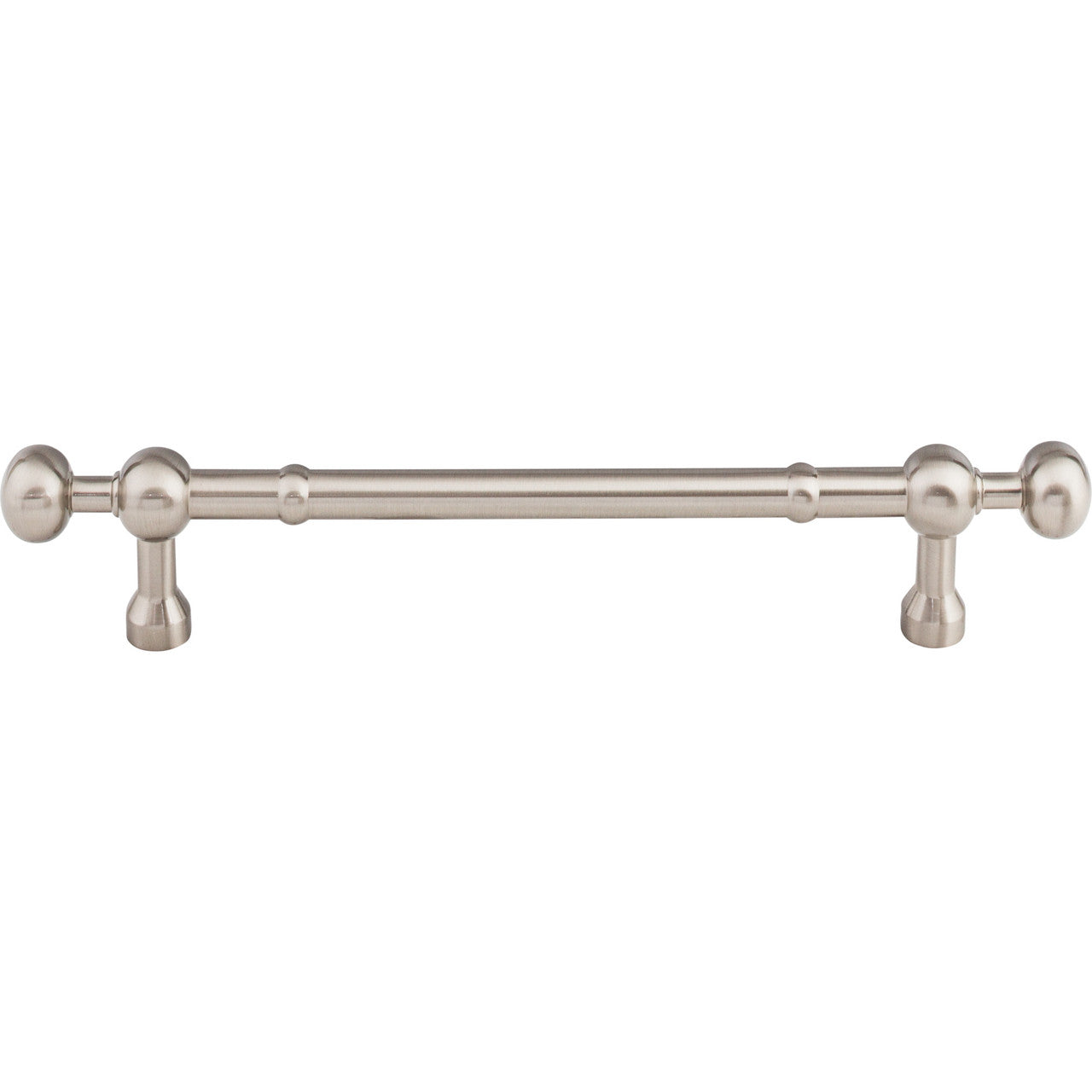 Top Knobs M830-7: 7" cc Somerset Round Bar Cabinet Pull - Brushed Satin Nickel
