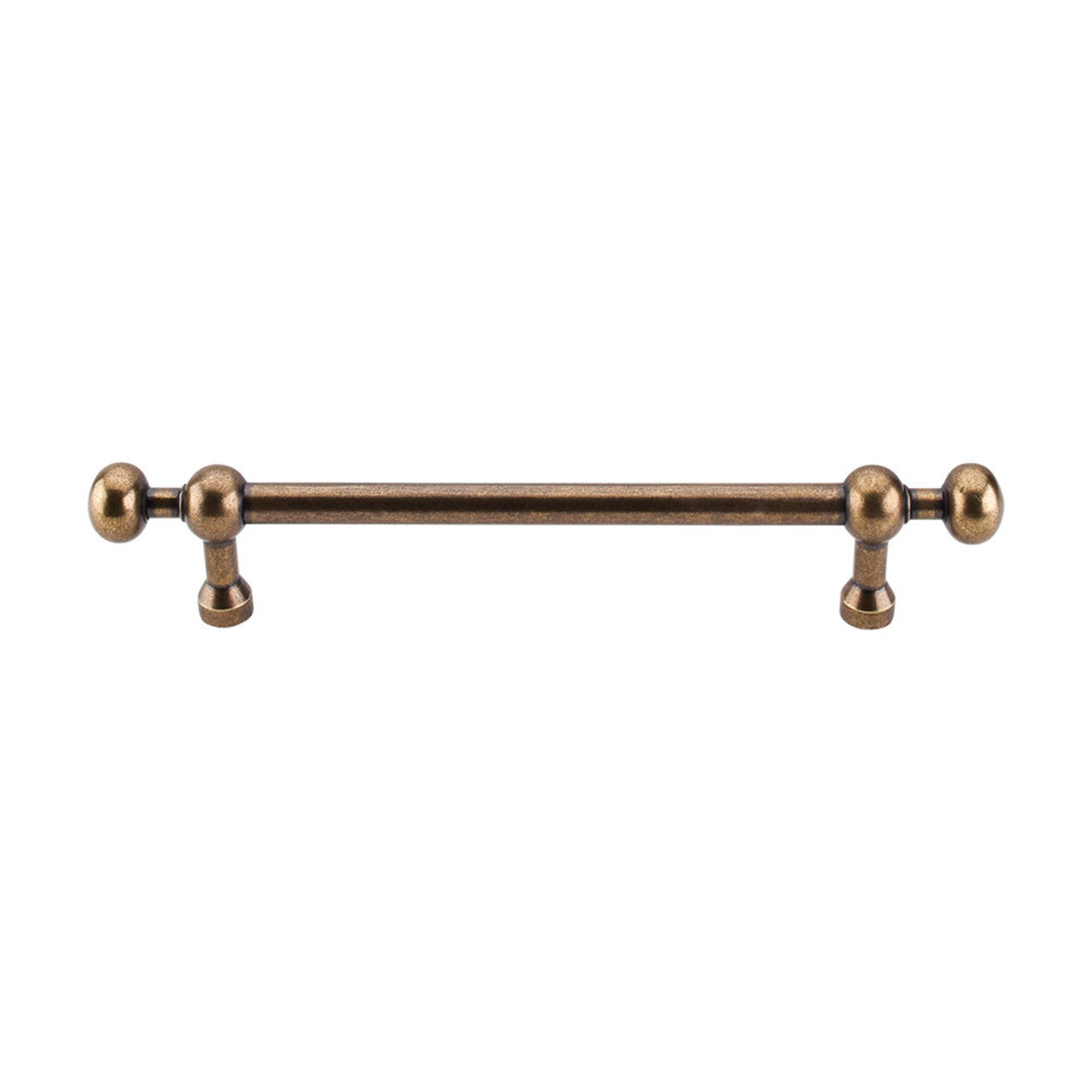 Top Knobs M833-7: 7" cc Somerset Round Bar Cabinet Pull - German Bronze