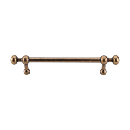 Top Knobs M833-7: 7" cc Somerset Round Bar Cabinet Pull - German Bronze
