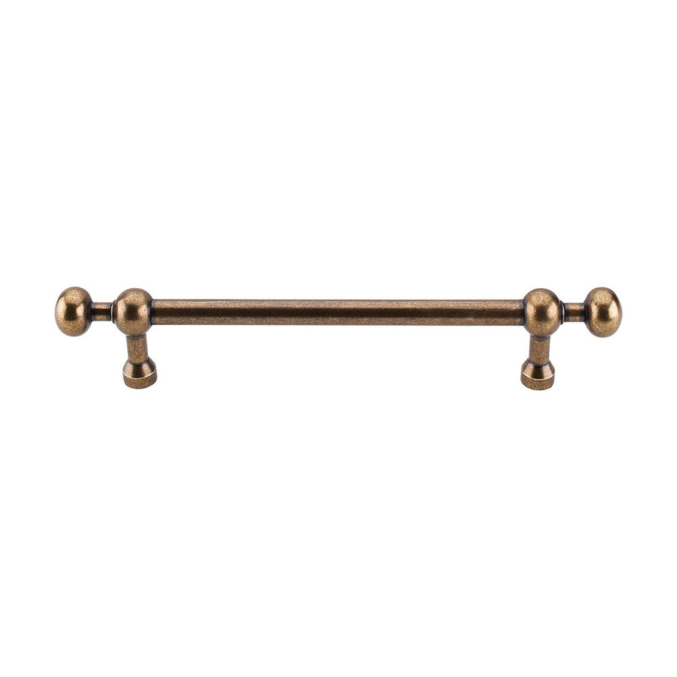 Top Knobs M833-7: 7" cc Somerset Round Bar Cabinet Pull - German Bronze