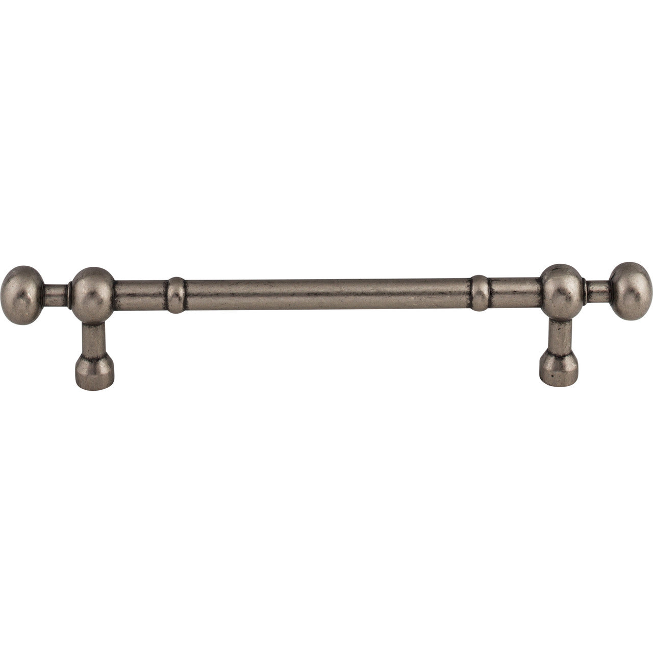 Top Knobs M834-7: 7" cc Somerset Round Bar Cabinet Pull - Pewter Antique