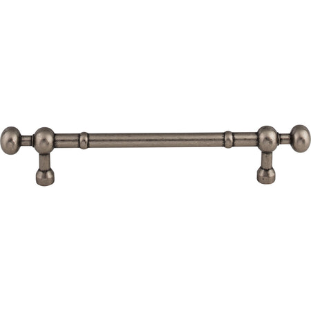 Top Knobs M834-7: 7" cc Somerset Round Bar Cabinet Pull - Pewter Antique