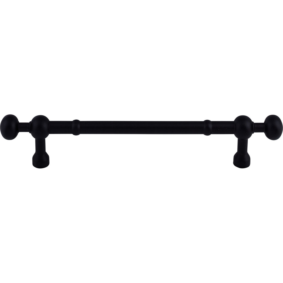 Top Knobs M836-7: 7" cc Somerset Round Bar Cabinet Pull - Patina Black