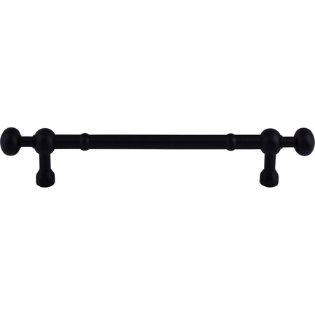 Top Knobs M836-7: 7" cc Somerset Round Bar Cabinet Pull - Patina Black