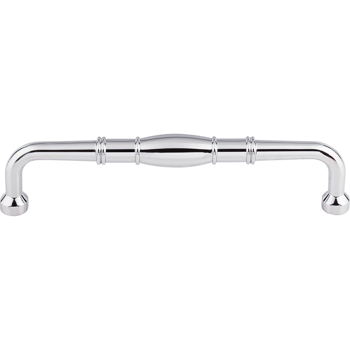 Top Knobs M839-7: 7" cc Normandy D-Handle Cabinet Pull - Polished Chrome