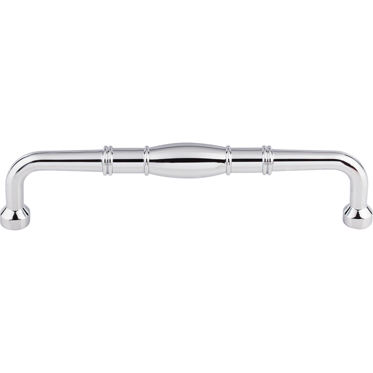 Top Knobs M839-7: 7" cc Normandy D-Handle Cabinet Pull - Polished Chrome
