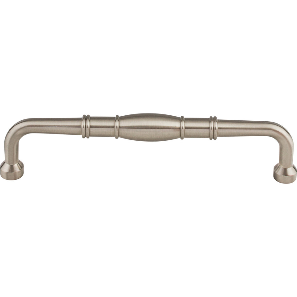 Top Knobs M841-7: 7" cc Normandy D-Handle Cabinet Pull - Brushed Satin Nickel