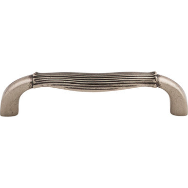 Top Knobs M923: 3-3/4" cc Edwardian D-Handle Cabinet Pull - Pewter Antique