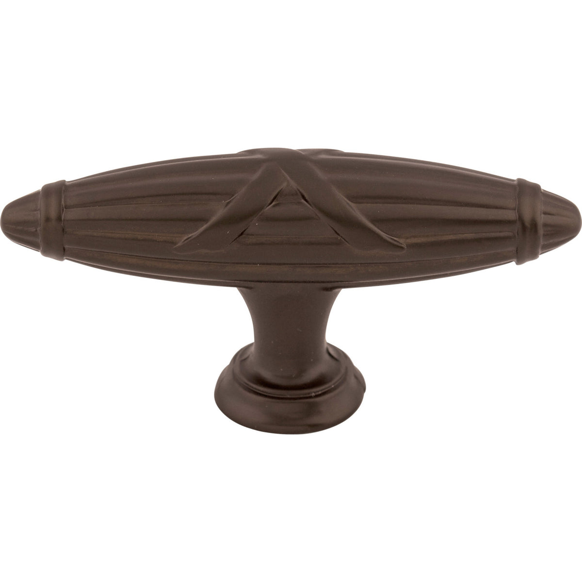 Top Knobs M931: 2-3/4" Ribbon & Reed T-Bar Cabinet Knob - Oil Rubbed Bronze