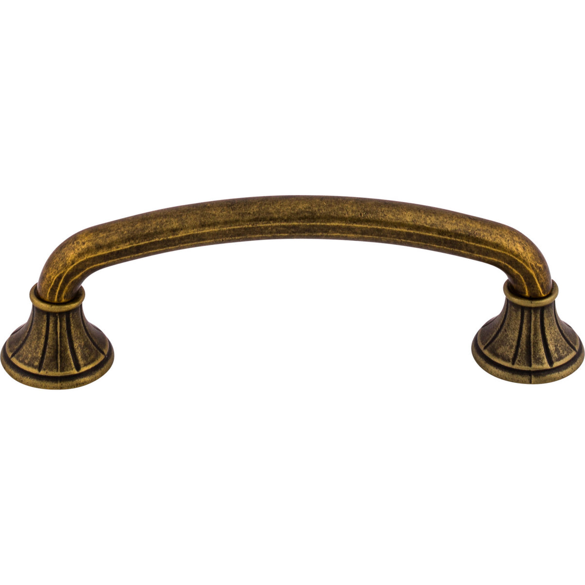 Top Knobs M966: 4" cc Lund D-Handle Cabinet Pull - German Bronze
