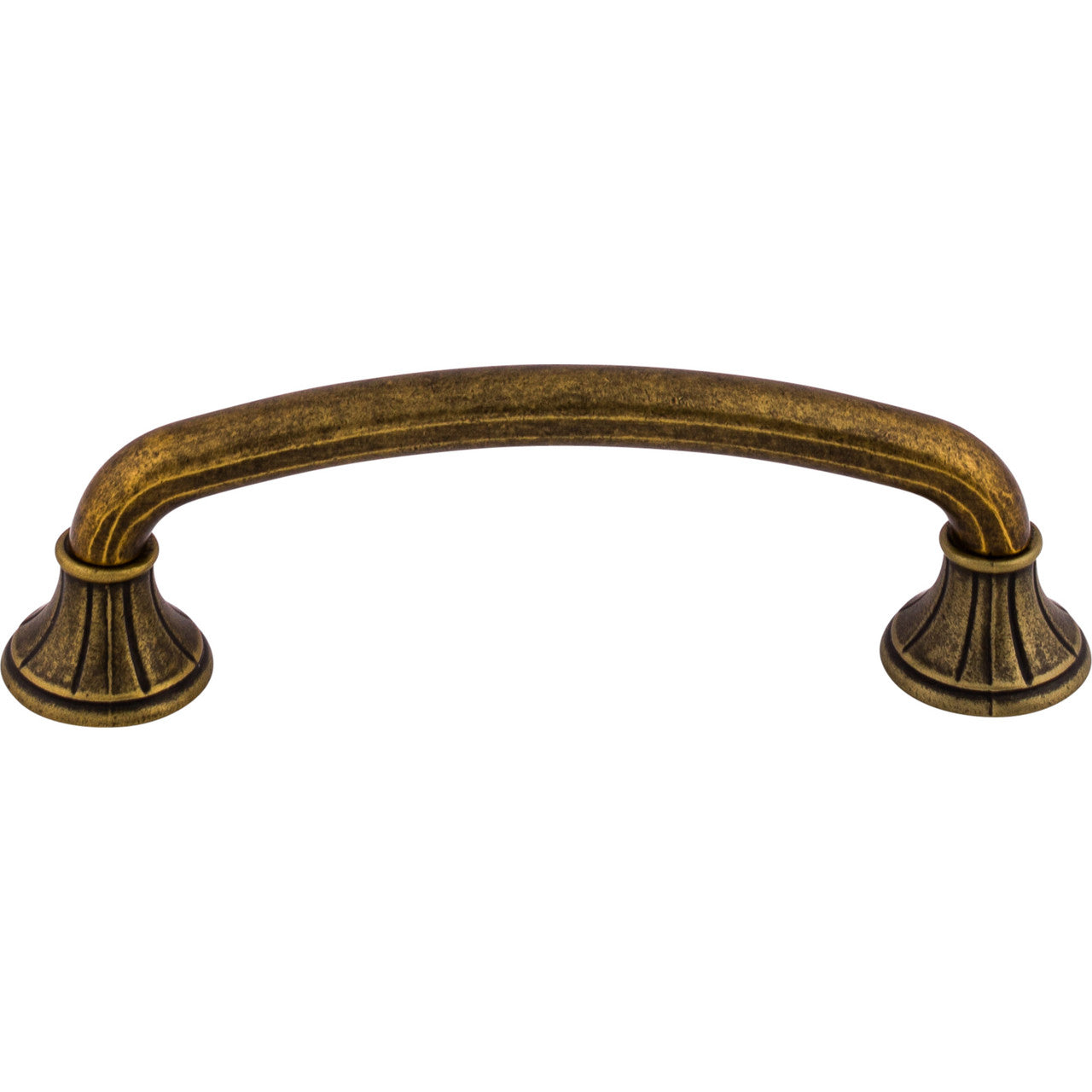 Top Knobs M966: 4" cc Lund D-Handle Cabinet Pull - German Bronze
