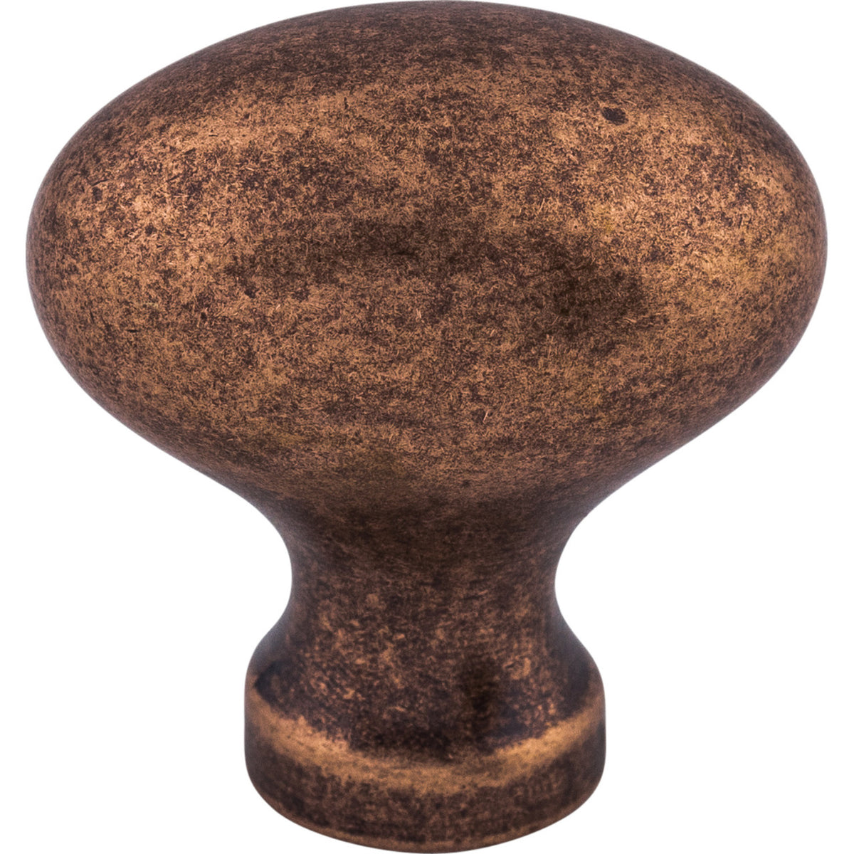 Top Knobs M986: 1-1/4" Somerset II Egg Cabinet Knob - Old English Copper