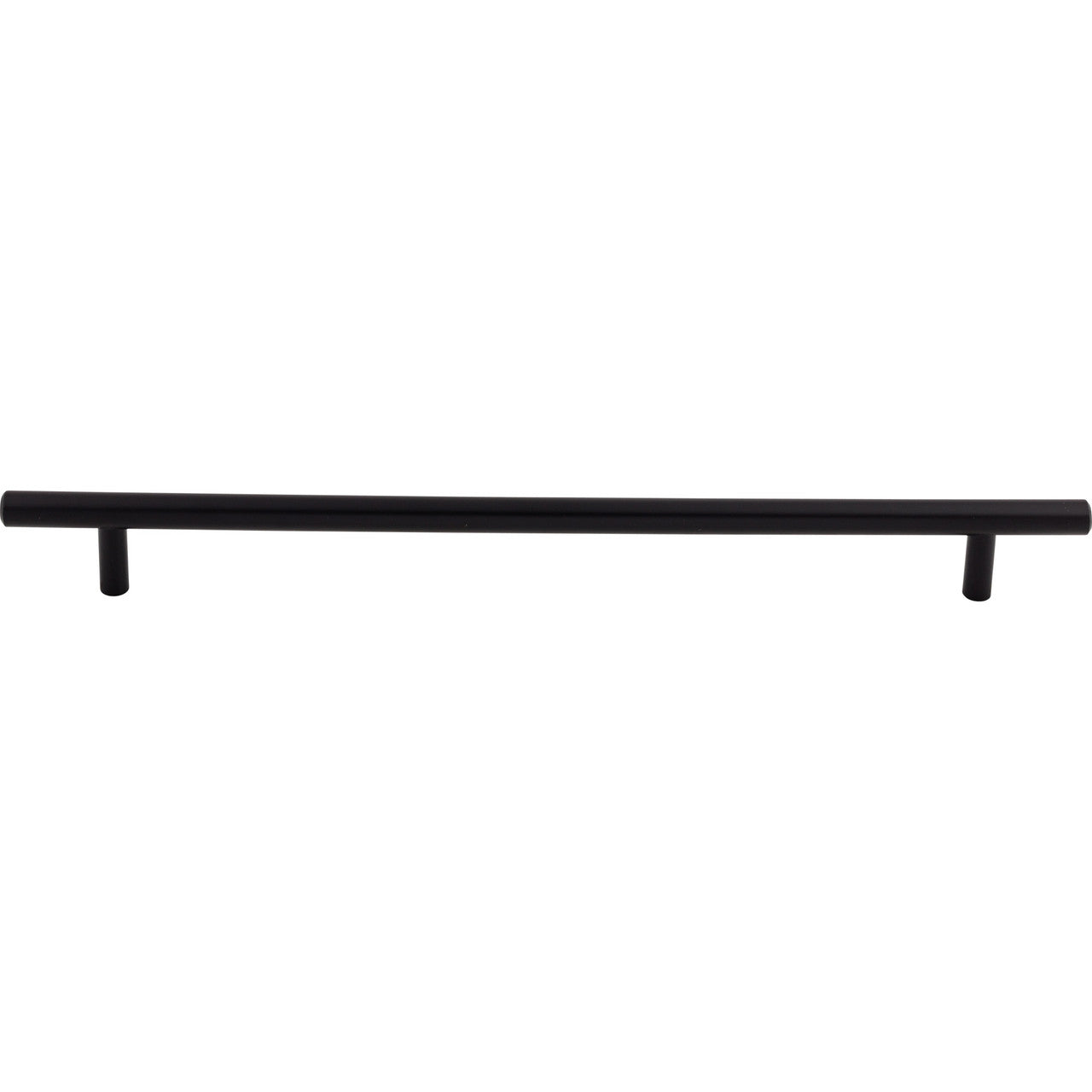 Top Knobs M994: 18-7/8" cc Hopewell Round Bar Cabinet Pull - Flat Black