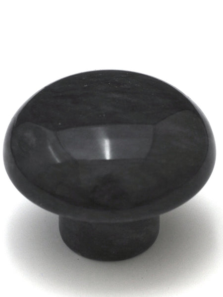 Cal Crystal MB-1: 1-5/8" Sphere Marble Cabinet Knob - Black