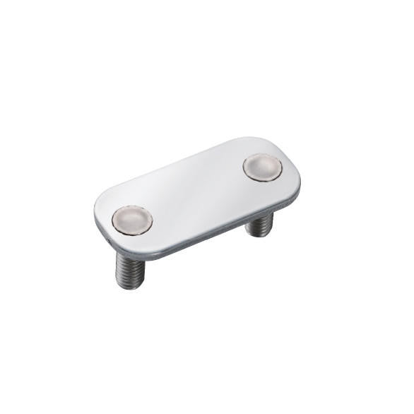 Sugatsune MC-159U-ST: 35mm Through Bolt Strike Plate - Polished Stainless Steel