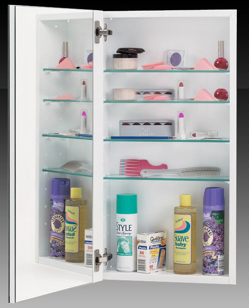 Alno MC11344-W: 15" x 35" 1000 Series Cabinet w/Polished Mirror - White