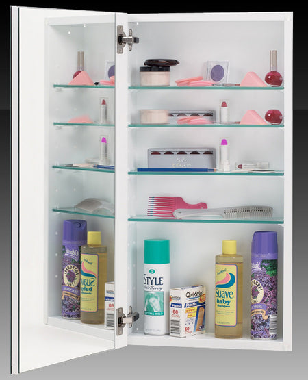 Alno MC11344-W: 15" x 35" 1000 Series Cabinet w/Polished Mirror - White