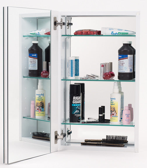 Alno MC21244-W: 15" x 25" 2000 Series Cabinet w/Polished Mirror - White