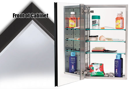 Alno MC40244-BRZ: 15" x 25" 4000 Series Cabinet and Mirror w/Bronze Frame