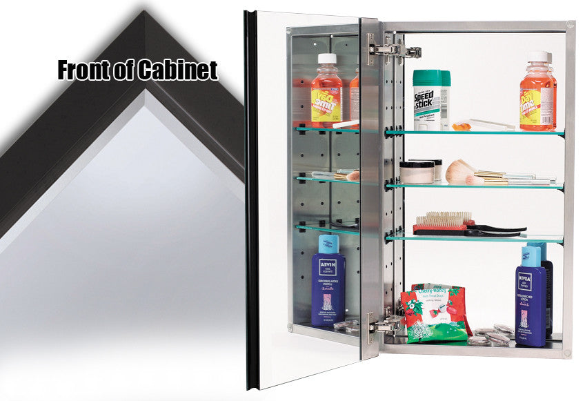 Alno MC40244-BRZ: 15" x 25" 4000 Series Cabinet and Mirror w/Bronze Frame