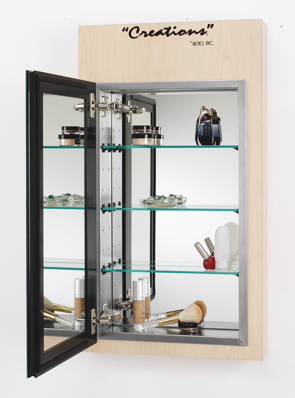 Alno MC4550: 15" x 25" Reflections Cabinet w/Beveled Mirror - Stainless Steel