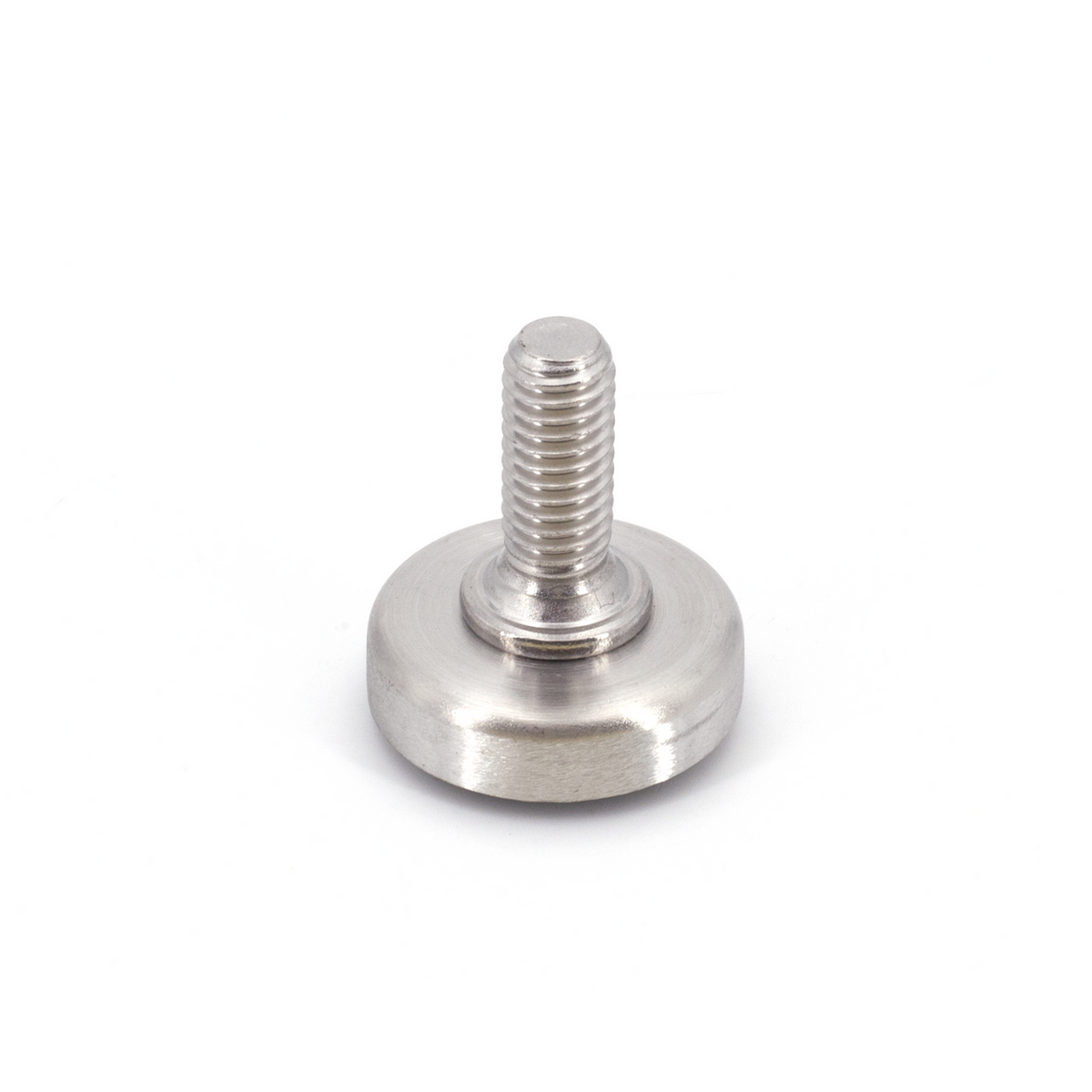 Sugatsune MKRS-32N3: 32mm Leveling Glide w/Rubber Pad - Satin Stainless Steel